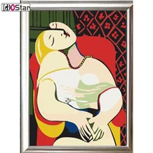 Леди мечта картина живопись по номерам, DIY картина маслом, акриловые краски по номерам на холсте для домашнего декора