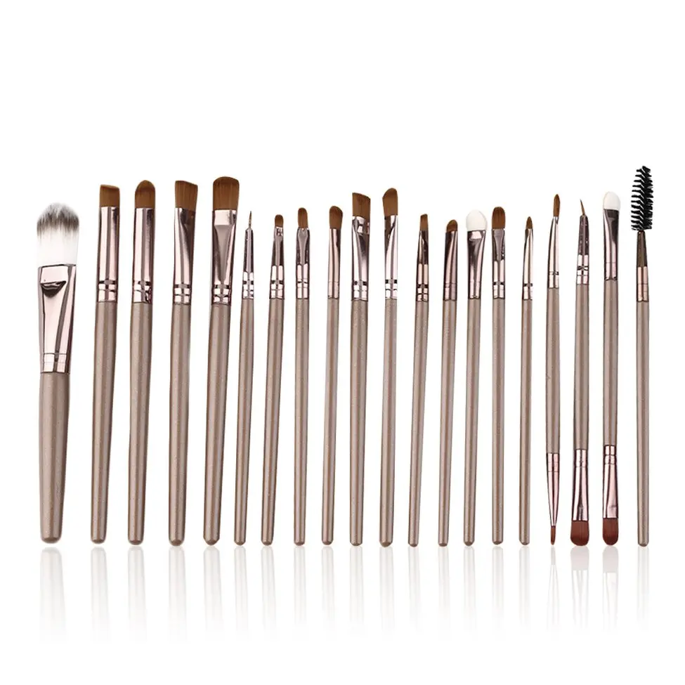 

10Pcs Gold New set of 20 Professional pieces brushes pack complete make-up brushes
