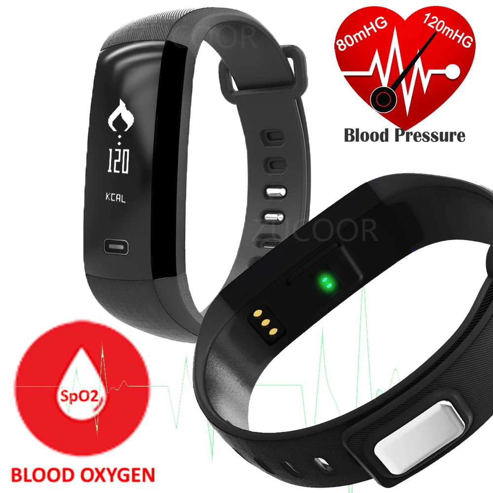 M2 font b Smart b font Band Bracelet Blood Pressure Oxygen Oximeter Heart Rate Bluetooth font