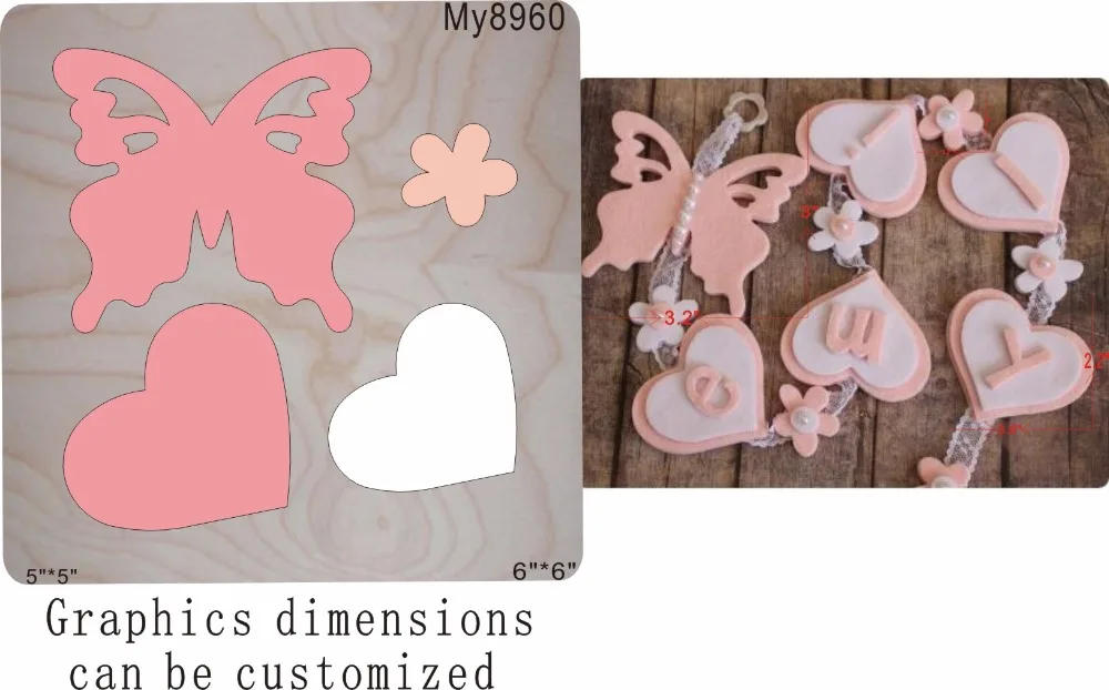 

Pendant Wooden die New Compatible MY The details are size mold, graphic size,