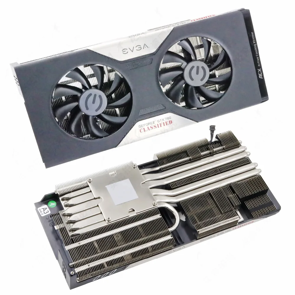 Для EVGA GTX780 классификация видеокарты вентилятор радиатора шесть тепловых труб ACX видео карты радиатор