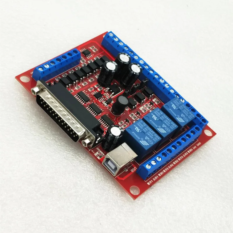 

New 6 Axis CNC MCACH2 MACH3 Engraving Machine Interface Breakout Board USB PWM Spindle