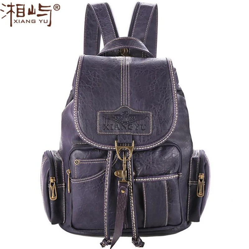 Women s Vintage Waterproof Backpack Spring Leisure Classic Casual Multifunctional Travel Party PVC Leather Shoulder Bag