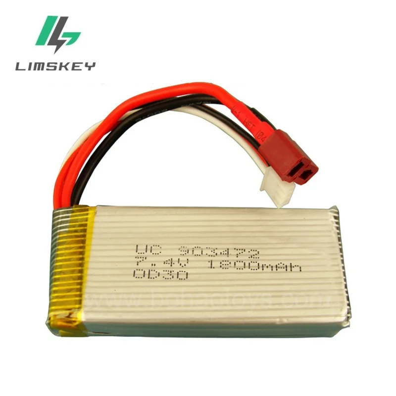7.4V 1800mAH Remote control airplane remote control helicopter accessories lithium battery inserted 903472 T