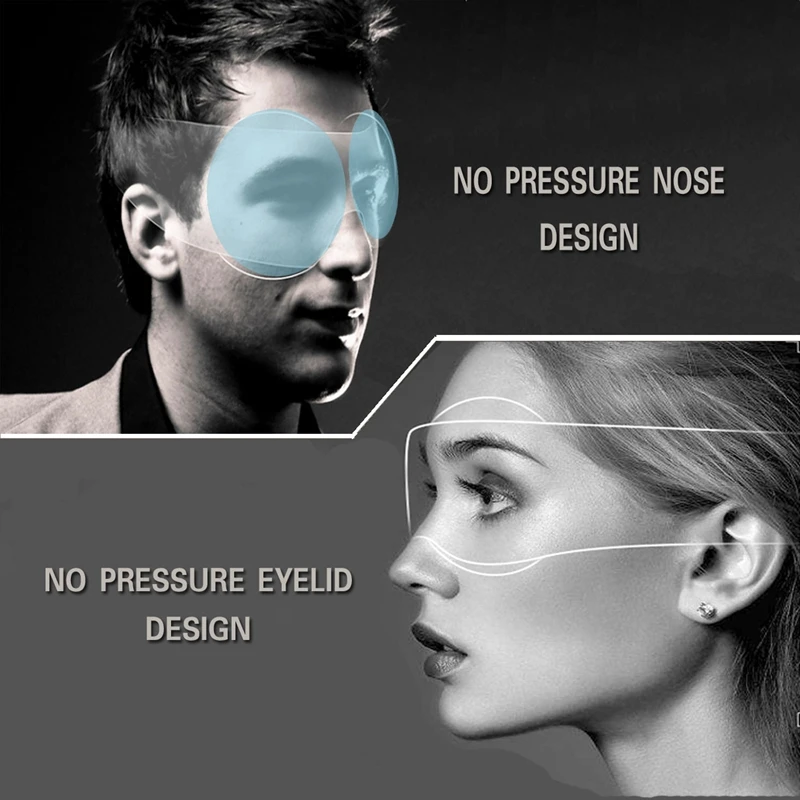 Обновленный модуль может регулировать 3D очки затемняющие очки Дышащие Регулируемые артефакт сна средства защиты глаз