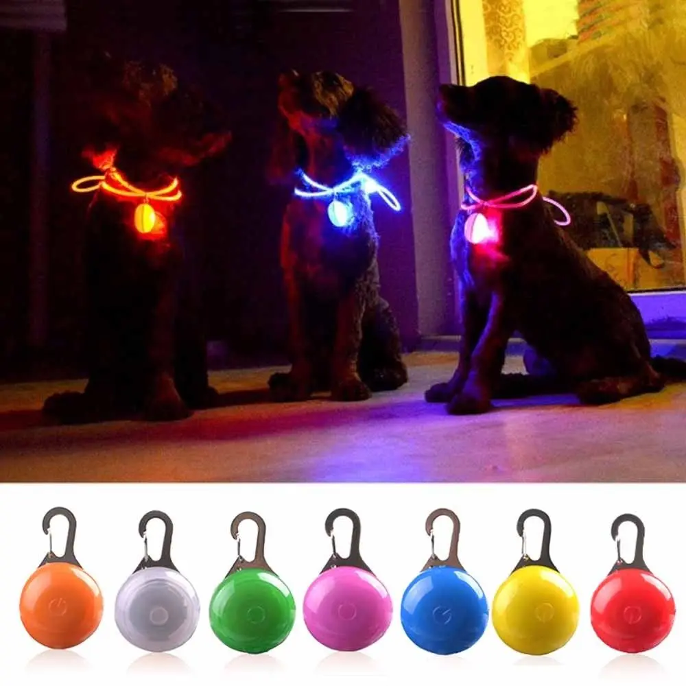 

Dogs LED Flashing Ball Glow Collars LED Light Luminous Collars Pet Cat Collar Outdoor Camping Identity Safety
