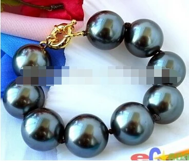 

>>>>>BLACK SOUTHSEA SHELL PEARL BRACELET