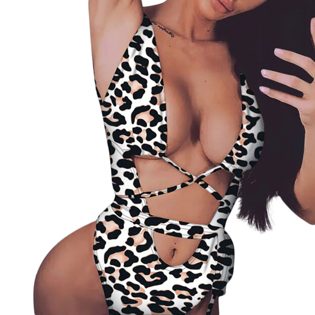 WOMAIL Леопардовый принт дизайн модное женское нижнее белье комбинезон сексуальный нейлоновый материал нижнее белье женское 19FEB25