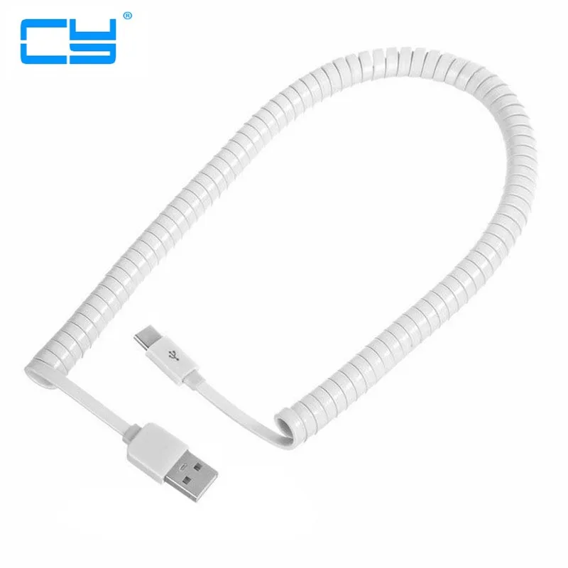 Trecho Usbc Usb-C 3.1 Usb Tipo C Para Usb 2.0 A Macho Plana Sottile Cabo De Dados 250 Cm 2.M Para Tablet & Mobile Phone Branco