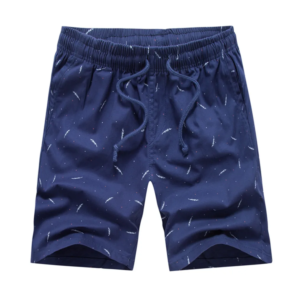 

CHAMSGEND Shorts Men Board Shorts Surfing Trunks Printed Patchwork Beach Shorts Swimwear Elastic Waist Male Short Pants 53JAN25
