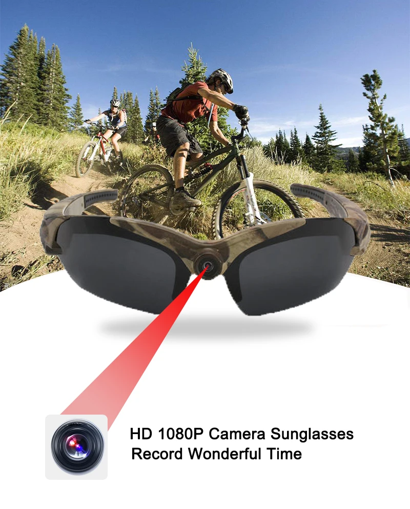 Цифровая 1080P HD ручная камера солнцезащитные очки мини DV видеокамера DVR для