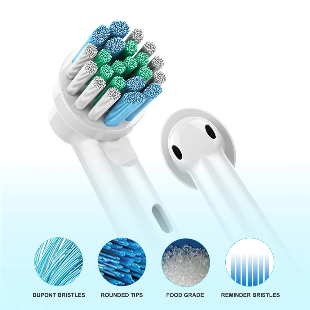Сменные насадки для зубной щетки Oral B 4 шт. Advance Power/Pro Health/Triumph/3D Excel/Vitality Precision