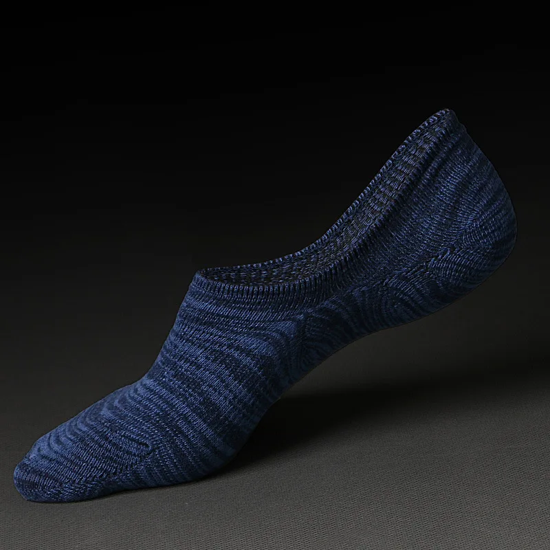 1 пара, Лидер продаж, мужские носки, носки с низким вырезом, невидимые трикотажные носки, дышащие хлопковые носки, тапочки, 6 цветов на выбор - Цвет: Dark blue