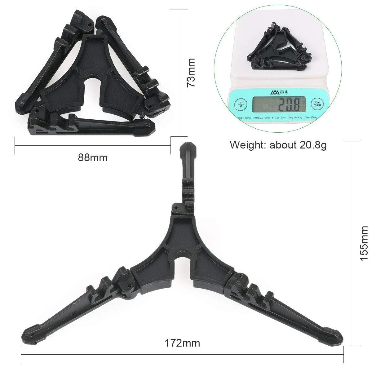 Outdoor Camping Hiking Lightweight Gas Tank Container Base Tripod Stand Holder