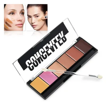 

1pc Face Contour Palette Concealer Palette Makeup 6 Colors Cream Base Palettes Matte Foundation Solid Maquiagem