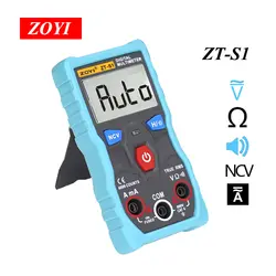 Цифровой мультиметр ZOYI Тестер Авто дальномер RMS напряжение/ток/сопротивление тестер с NCV хранения данных ЖК-подсветка + фонарик