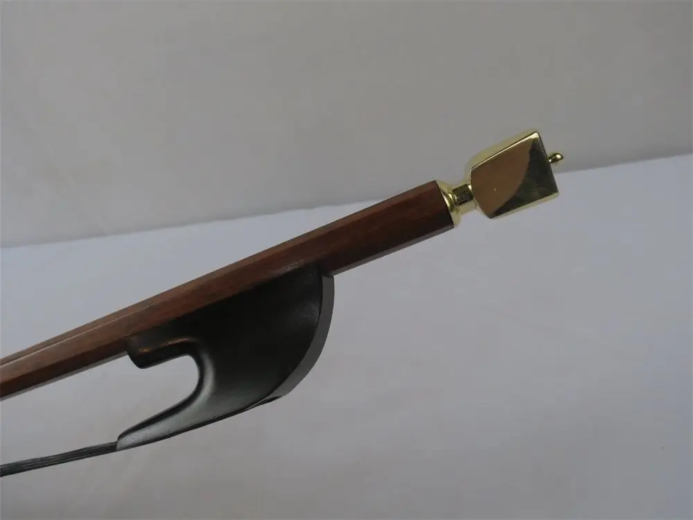 

baroque style upright bass bow 3/4, black Horsehair letterwood3/4 bass bow#10240