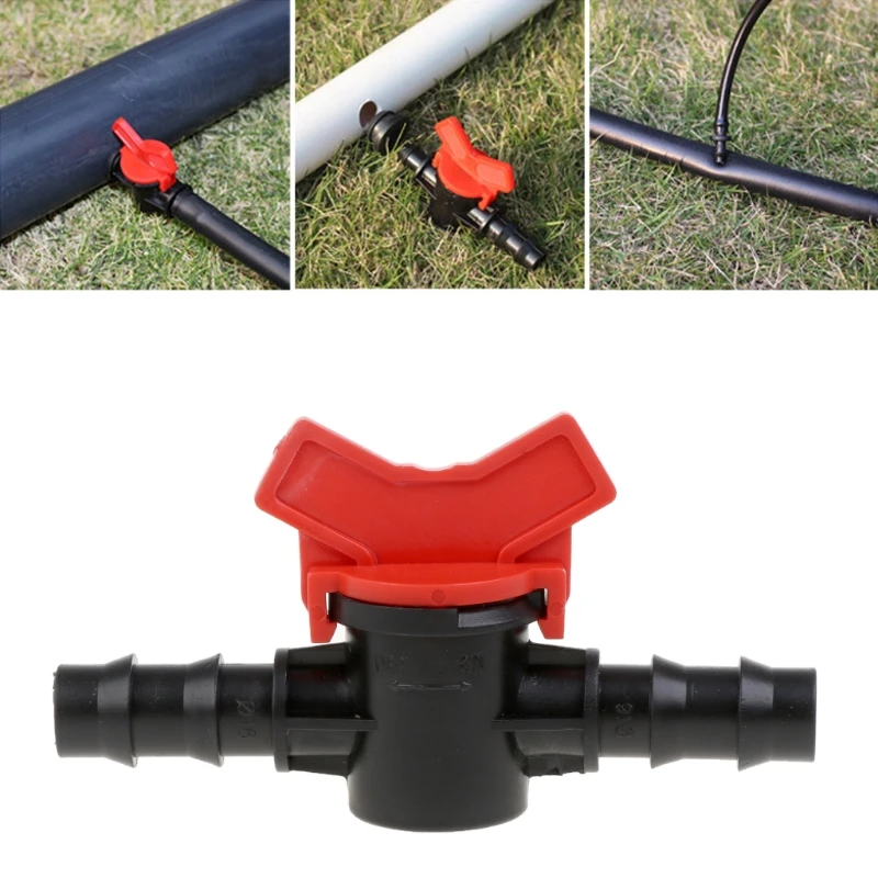 

2way Connector Adaptor Quick Turn Off Plastic Irrigation Water Hose Valve Switch
