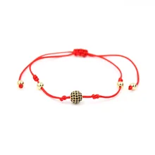 Faitheasy красная веревка Китай Форма бурильный шар Ma'am плетеные браслеты