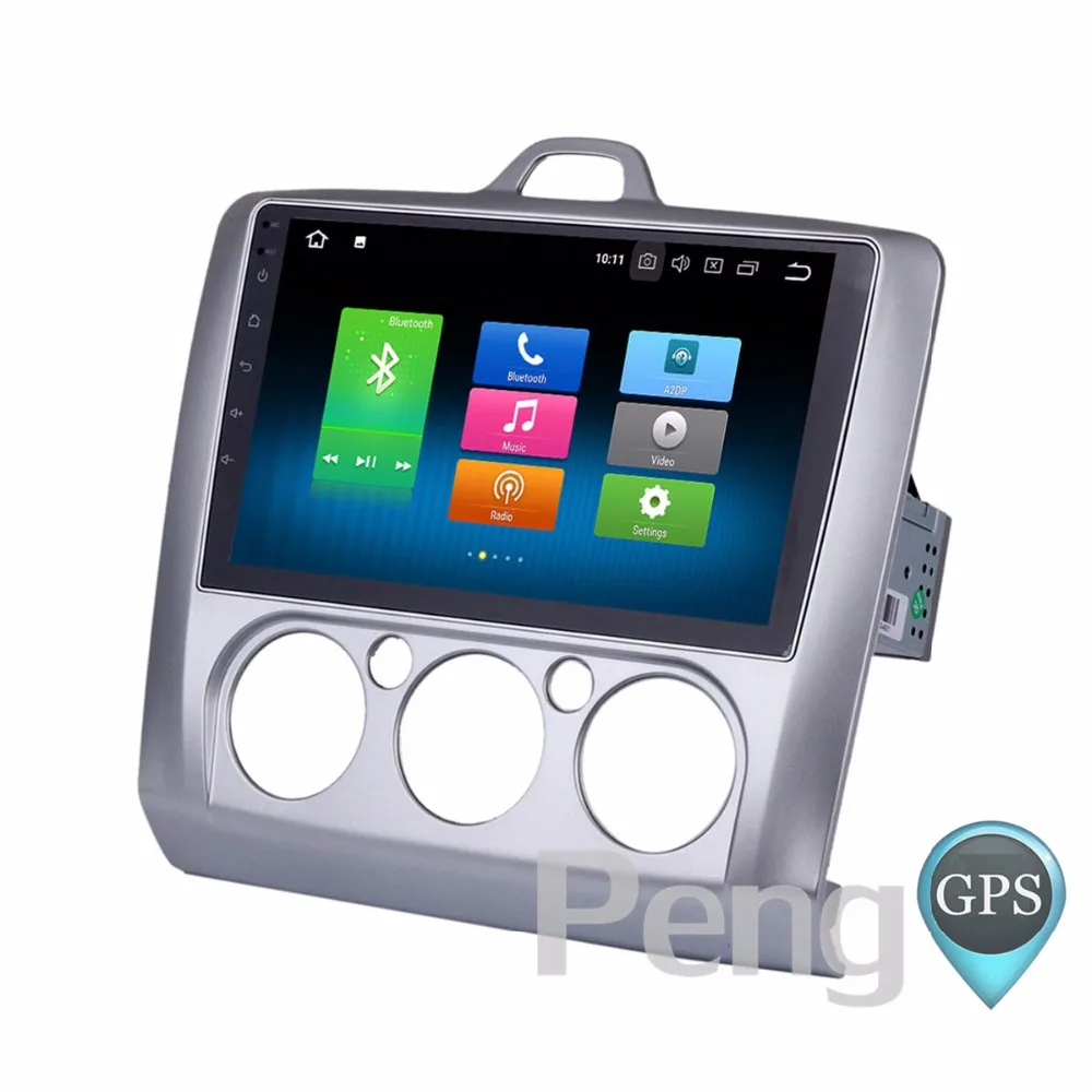 Автомагнитола 2 Din для Ford Focus 2004 2011 Восьмиядерный CD DVD плеер стерео Android 8 0 GPS