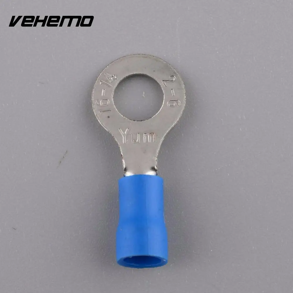 Vehemo OEM синий Универсальный 50 шт. 6 4 мм изолированное кольцо Электрический кабель