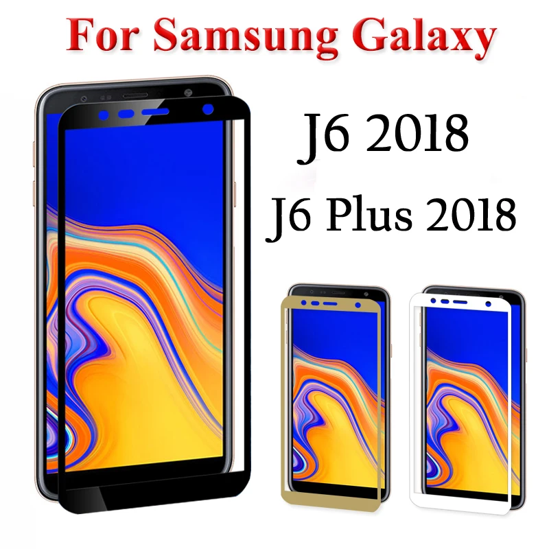 

tempered glas for samsung j6 plus screen protector on for samsung galaxy j6 plus j62018 j6plus 6j 2018 j 6 case film full cover