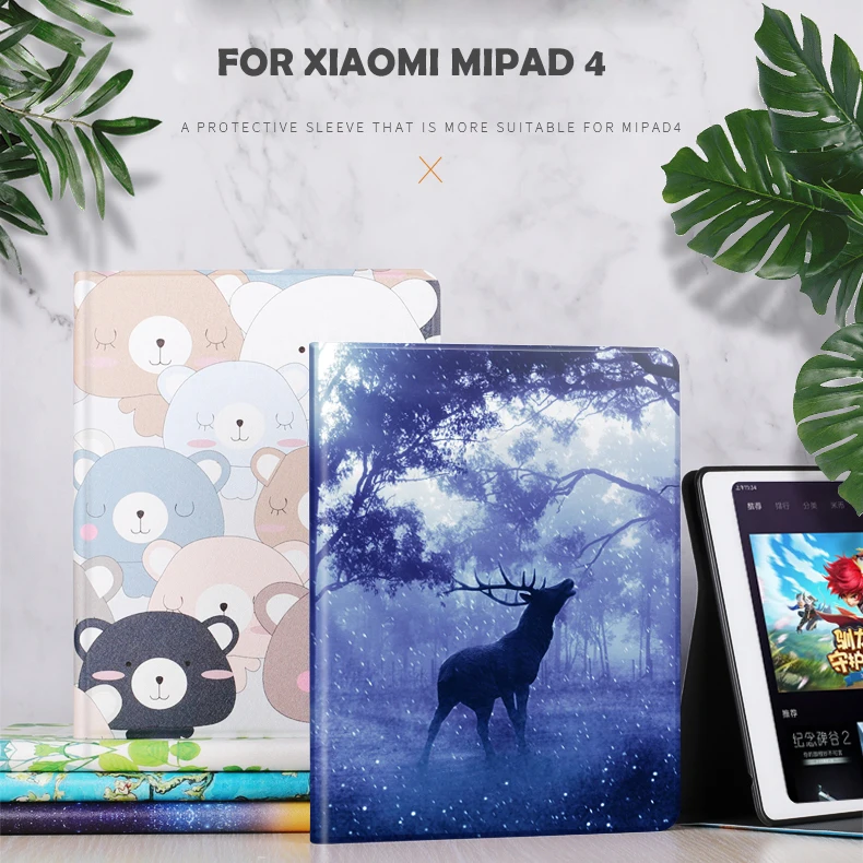 Чехол для Xiaomi mi Pad 4, милый чехол с цветочным рисунком, 4, 8 дюймов, чехол для mi um, силиконовый чехол для mi pad 4, смарт-планшет Xio mi Xao mi Pad4, чехол Global