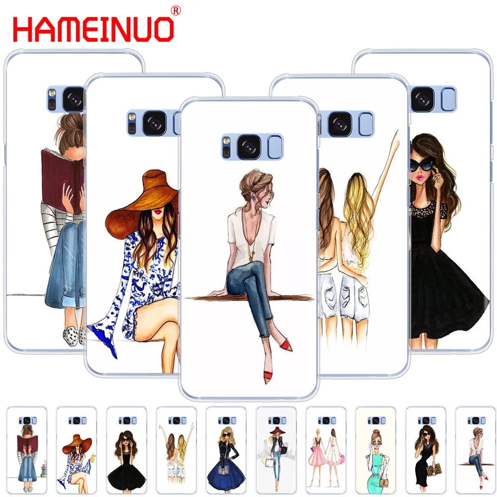 

HAMEINUO Beautiful Love Dress Shopping Girl cell phone case cover for Samsung Galaxy E5 E7 Note 3,4,5 8 ON5 ON7 grand G530 2016