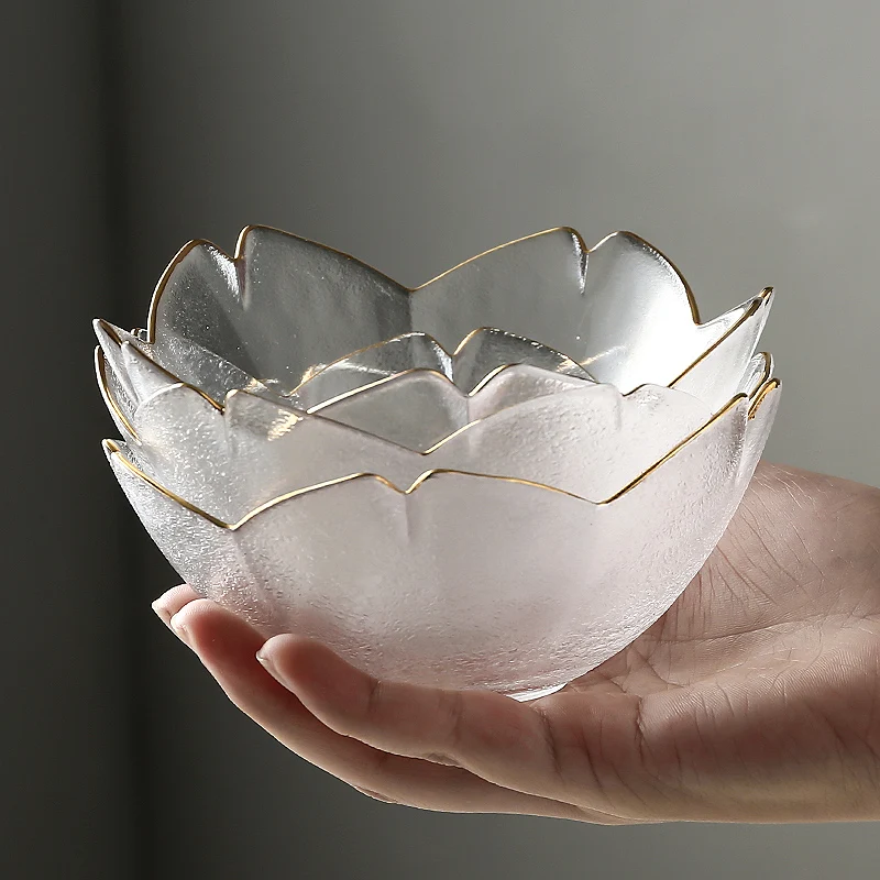 

Sakura Dish Japanese-style Glass Small Dish Home Small Salad Plate Dried Fruit Plate Dessert Plate Dumplings Dish Wedding Gift