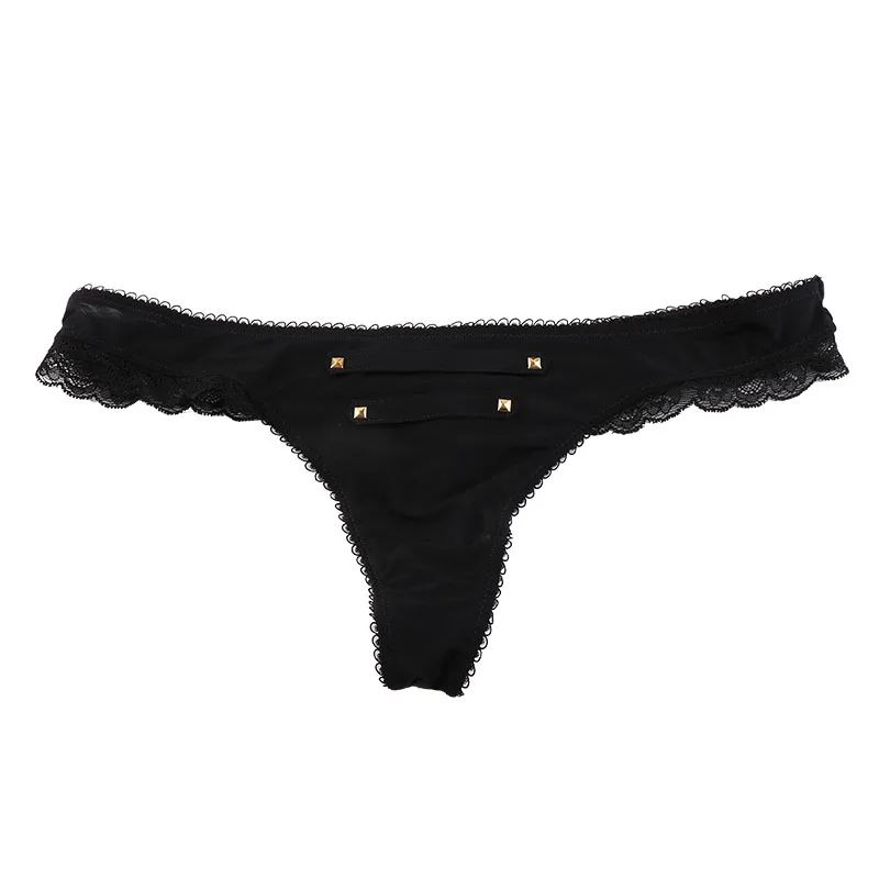 1PCS High Quality New Multicolor Sexy Women Button Thongs Girls Low Rise Lace G-String Underwear For Ladies T-Back Hot Sale XS-L |