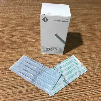 

100pcs/pack yunlong single use Aluminium handle small knife shape pins Acupuncture needles free shiping