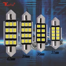 2 шт. купольный светильник светодиодный автомобильный потолочный светильник гирлянда 31 мм 36 мм 39 мм 42 мм светодиодный светильник-излучающие диоды в салоне автомобиля освещение чтения
