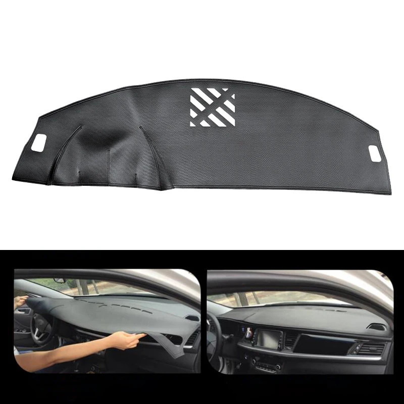 Leather Car Dashboard Cover Non Slip Dash Mat Pad Right Hand Driver FOR