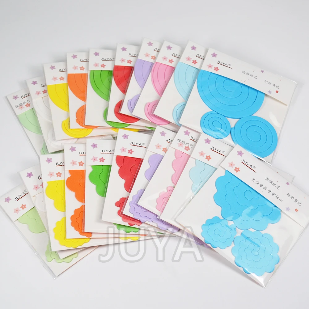JUYA Floral Paper Quilling 20 pack 600 pcs 10 colors Rose and Ripple