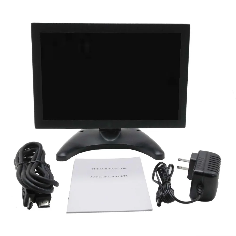  Nexan 10.1 inch Monitor HD 1280x800 FHD 1920x1080 with AV VGA USB BNC HDMI 10 inch Display for CCTV