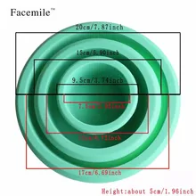 3 шт. силиконовые формы мыло круглый набор для выпечки антипригарный Электрический духовой шкаф кухня силиконовые формы для торта пироги хлеб мороженое Овальный