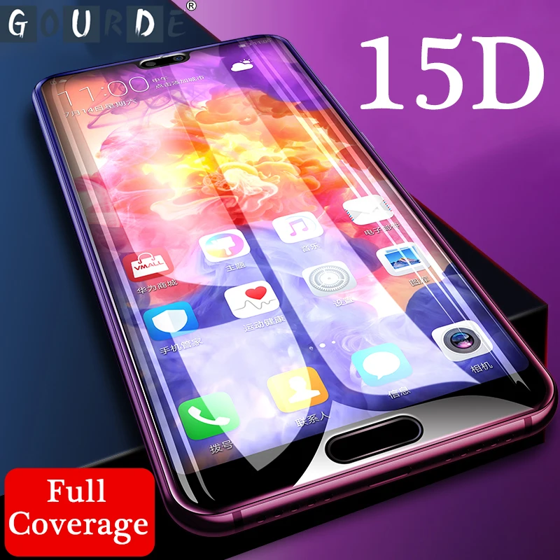 Гурд 15D защитная пленка из закаленного стекла для huawei P30 Lite P10 Pro плюс защитное