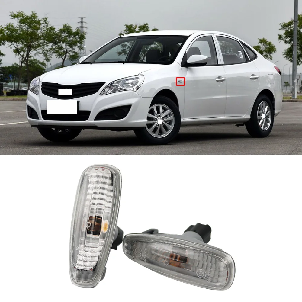 

CAPQX For Hyundai Sonata Tucson Elantra Accent Excel Getz Click Trajet Side Fender Flashing Light Coner Maker Turn Signal lamp