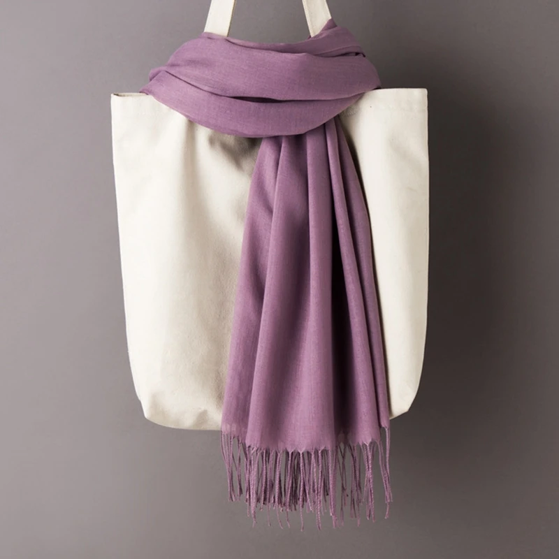 

2019 Fashion winter warm Cashmere scarf for women Striped Blanket knitted shawl and Wraps Pashmina Female foulard Head Scarves