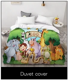 3D HD Cartoon Bed Sheet With Elastic,Fitted Sheet for Kids/Baby/Child/Boy/Girl,Animal zoo Mattress Cover Custom/160x200