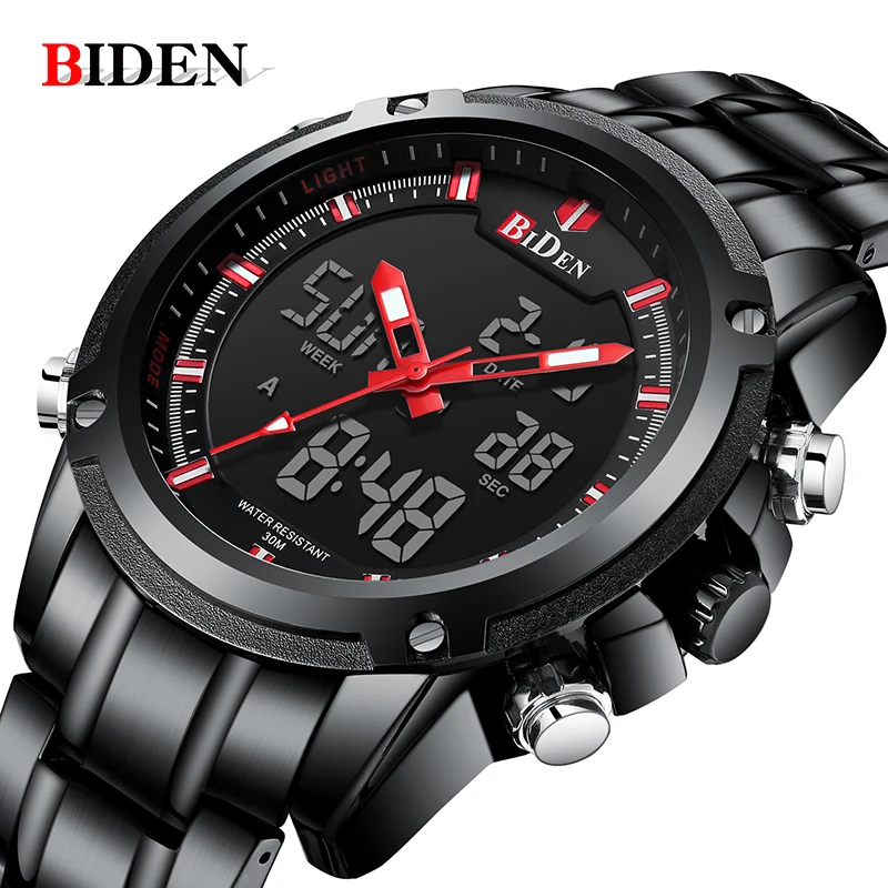 

BIDEN Top Brand Luxury Business Quartz Watch Fashion Military Men Watches Waterproof Sports Wrist Watch men Relogios Masculino