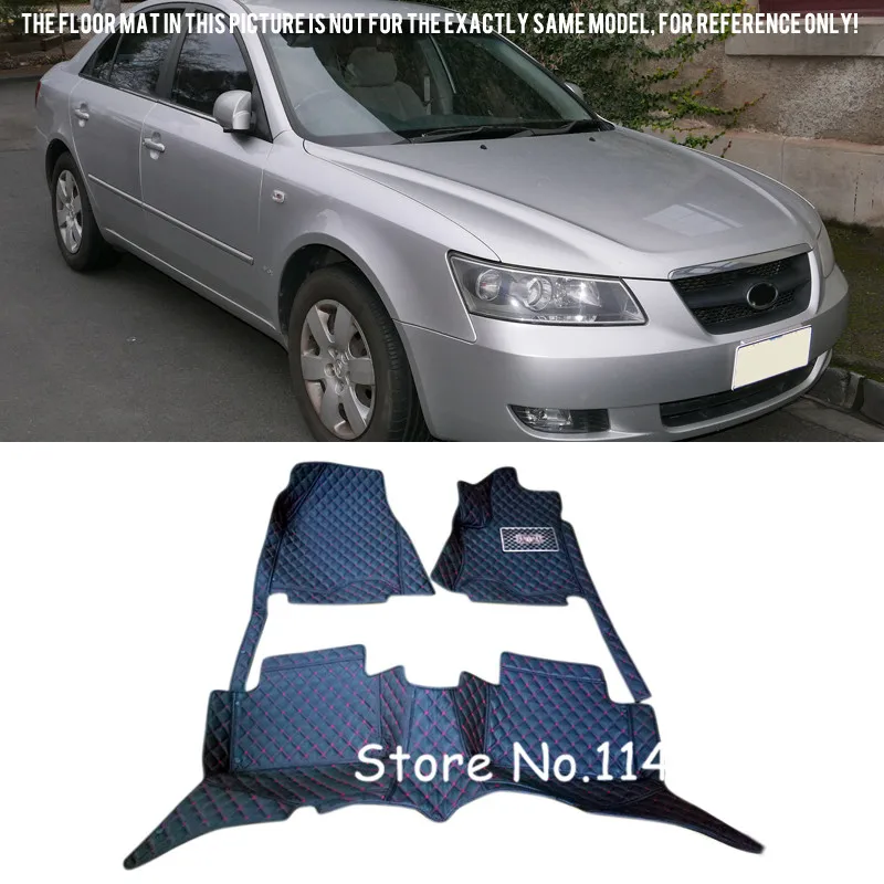 For Hyundai Sonata 2004 2005 2006 2007 2008 2009 Interior Waterproof Auto Custom Floor Mats Front and Rear Full Set Cover For Hyundai Sonata 2004 2005 2006 2007 2008 2009 Interior Waterproof Auto Custom Floor Mats Front and Rear Full Set Cover