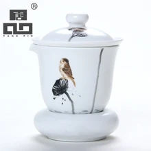 TANGPIN кофейные и чайные наборы ручная роспись керамический чайник Gaiwan, чайная чашка китайский чайный набор кунг-фу посуда для напитков