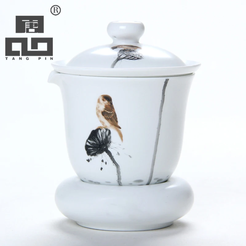 

TANGPIN coffee and tea sets handpainted ceramic teapot kettle gaiwan tea cup chinese kung fu tea set drinkware