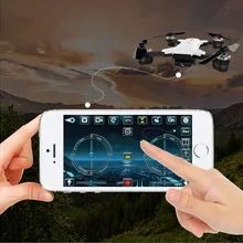 WI-FI в реальном времени Радиоуправляемый Дрон YH-19HW Selfie дистанционного Управление Складная Quadcopter 2,4 г 6 ось Отношение 720 P широкоугольный Камера