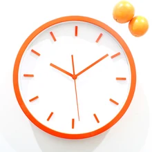 Saat font b Clock b font 3D orange font b wall b font font b clock