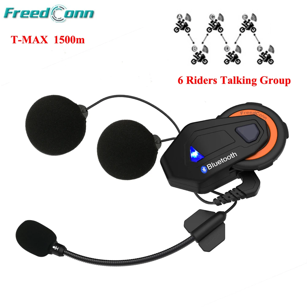Buy FreedConn 1500M Full Duplex 6 Riders Talking