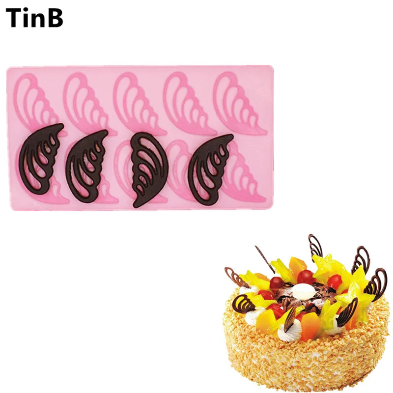 New DIY Cake Decorating Tools Hollow Angel Wings Shape Silicone Chocolate Mold Cake Molds Kitchen Bakeware Chocolate Tools New DIY Cake Decorating Tools Hollow Angel Wings Shape Silicone Chocolate Mold Cake Molds Kitchen Bakeware Chocolate Tools