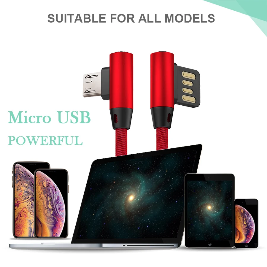 WST سريع شحن 2.1A الحبل بيانات مايكرو كابل usb لسامسونج Xiaomi LG الروبوت المصغّر usb الحبل الهاتف المحمول شاحن كابل بيانات