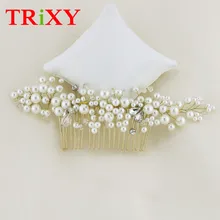 TRiXY H41 женские очаровательные свадебные аксессуары, стразы, жемчуг, бисер, свадебные аксессуары для свадьбы/Вечеринки